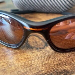 Vintage Oakley Minute Sunglasses USA 90s Rare Orange Flower Detail Retro Y2K Spo